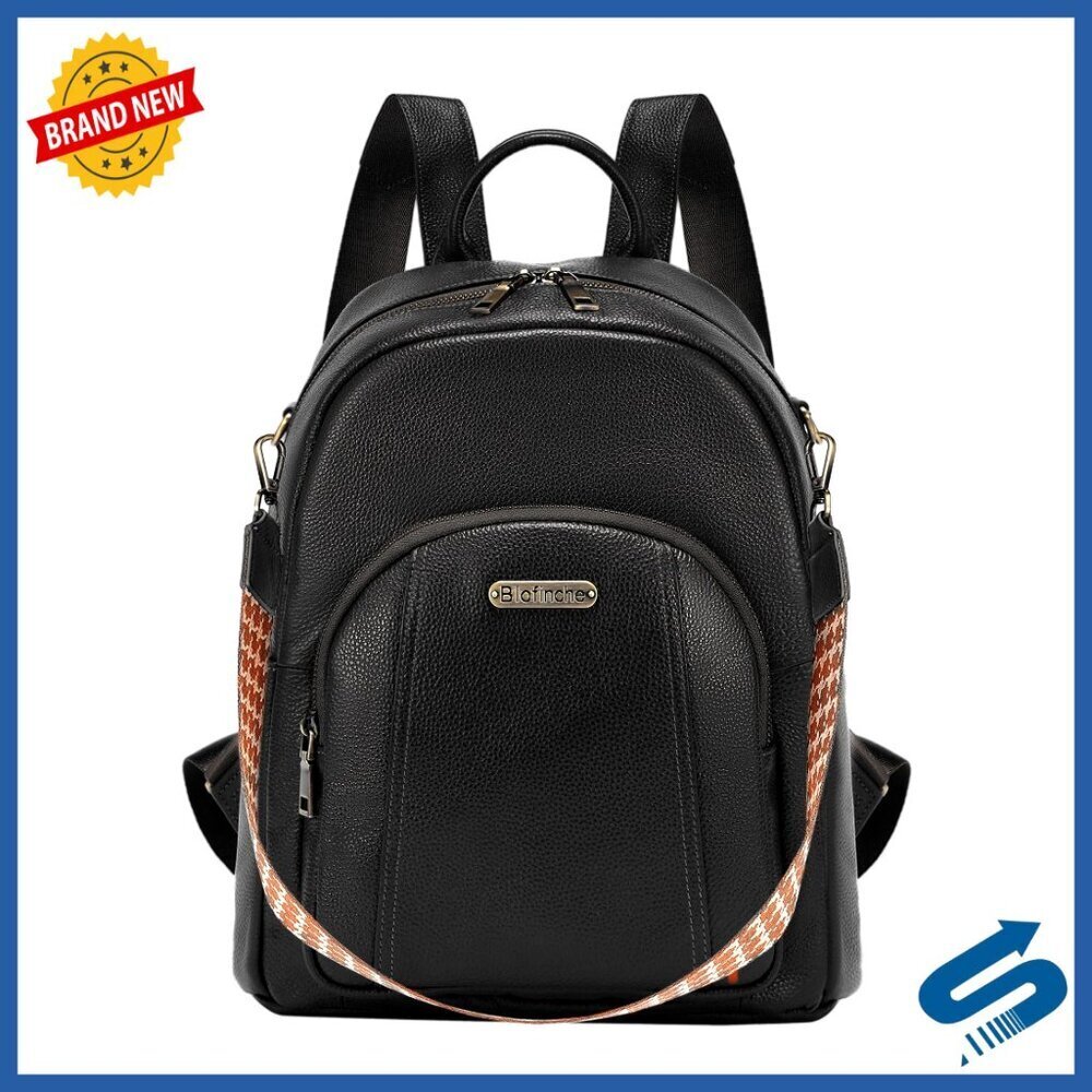 Genuine Leather Backpack Professional Anti-Theft Laptop Bag Classic Minimal